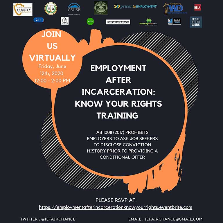 CSUSB Project Rebound presents on state’s Fair Chance Act